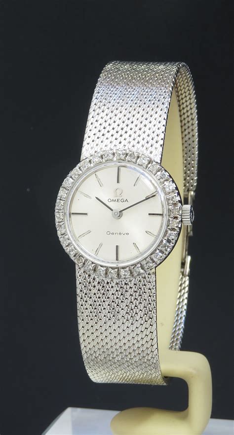 white gold omega watch|omega gold watch women.